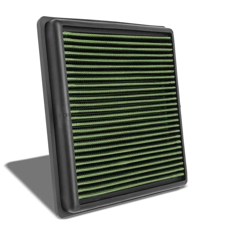 Green High Flow Oe Drop-In Replacement Panel Air Filter For 06-15 L200 Diesel 1