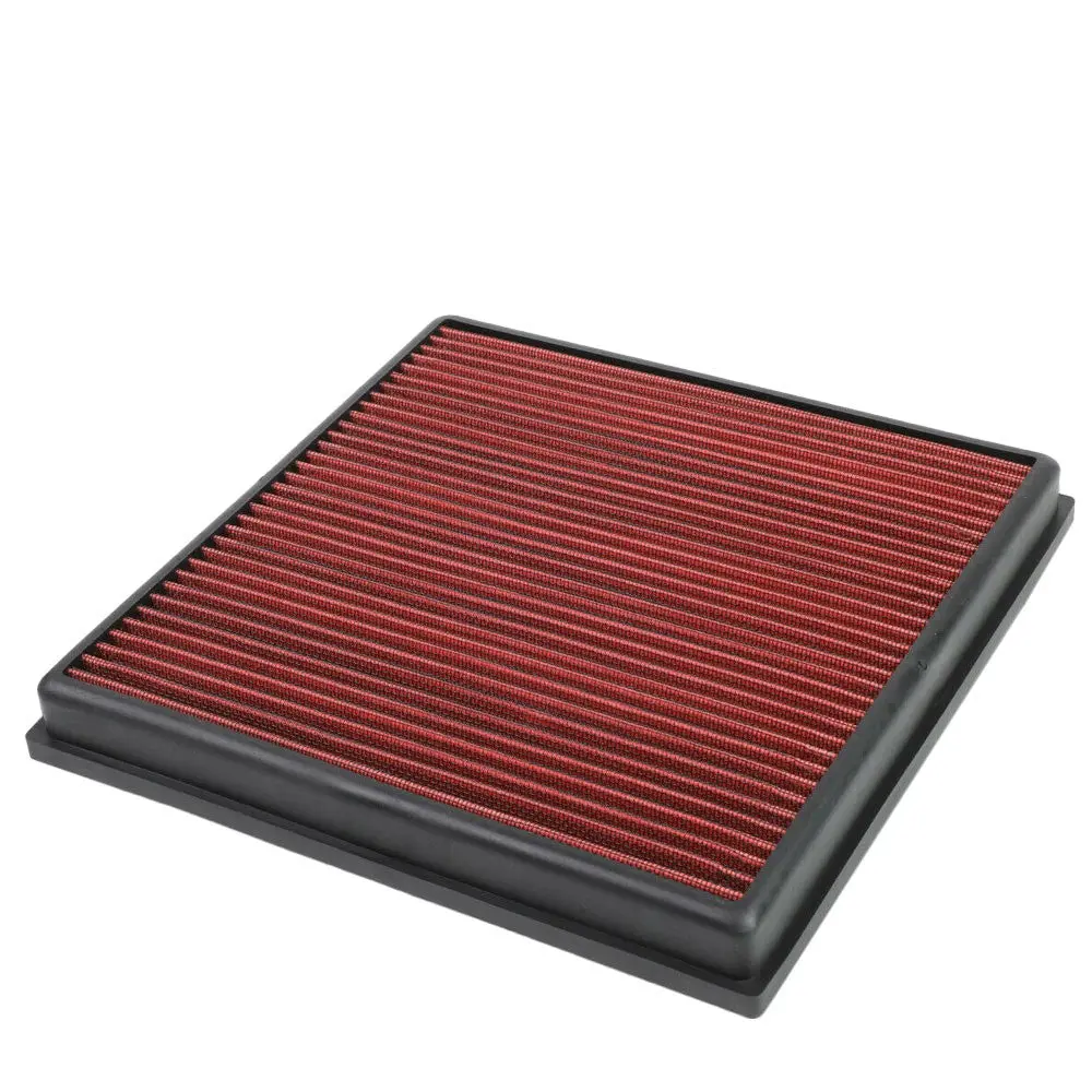Red High Flow Washable Drop-In Panel Air Filter For 16-19 Buick Cascada 1.6L 1