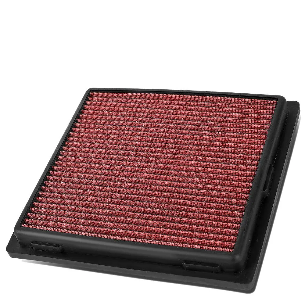 Red High Flow Drop-In Panel Air Filter For 11-21 Grand Cherokee 3.6L 5.7L 6.4L 1