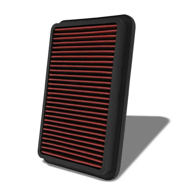 Red Cotton Drop-In Panel Air Filter For 92-02 Toyota Corolla 1.6L/1.8L 1