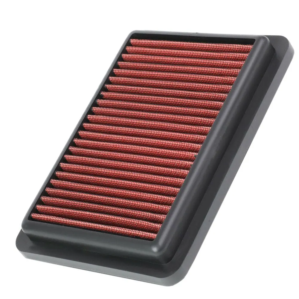 Red High Flow Washable Drop-In Panel Air Filter For 15-19 Honda Fit 1.5L 1