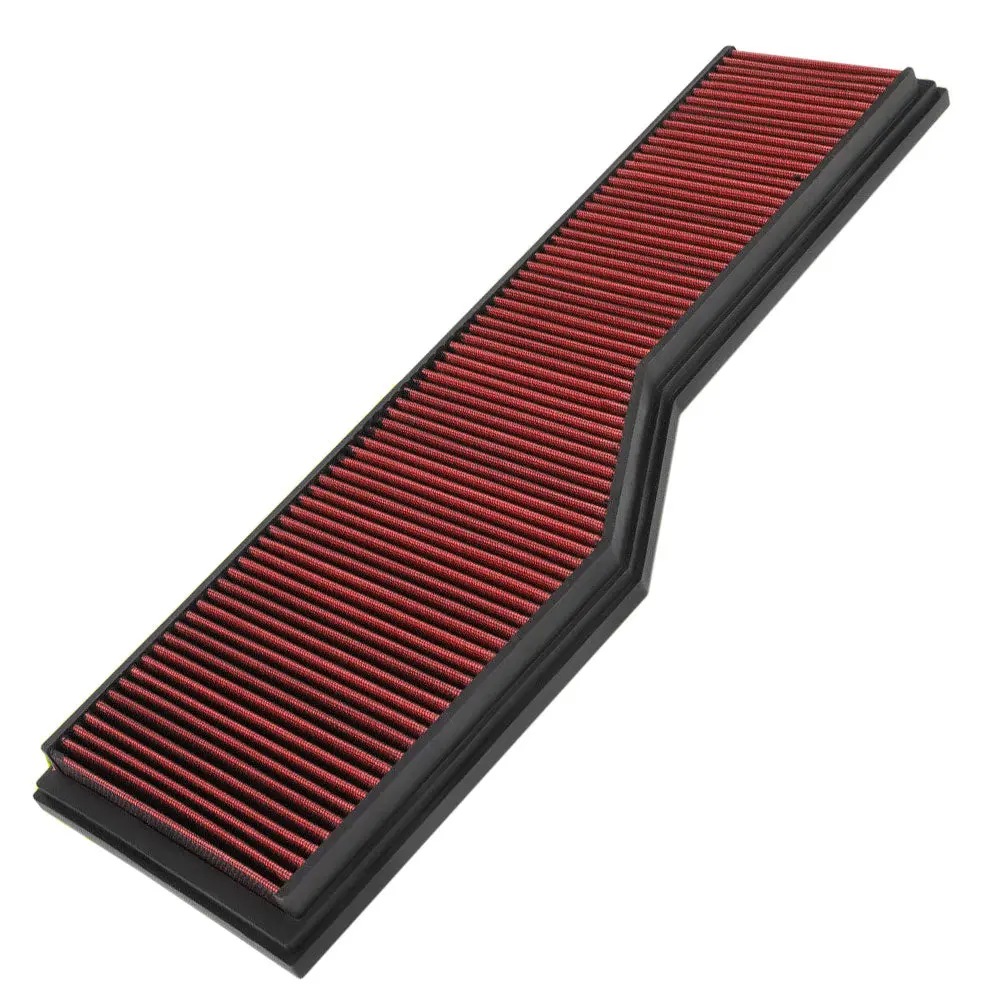 Red High Flow Washable Drop-In Panel Air Filter For 99-08 911 3.4L 3.6L 3.8L 1