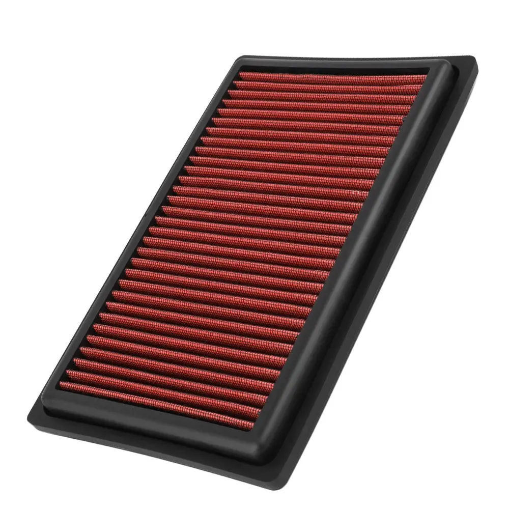 Red High Flow Washable Drop-In Panel Air Filter For 15-19 C300 C350e 2.0L Turbo 1