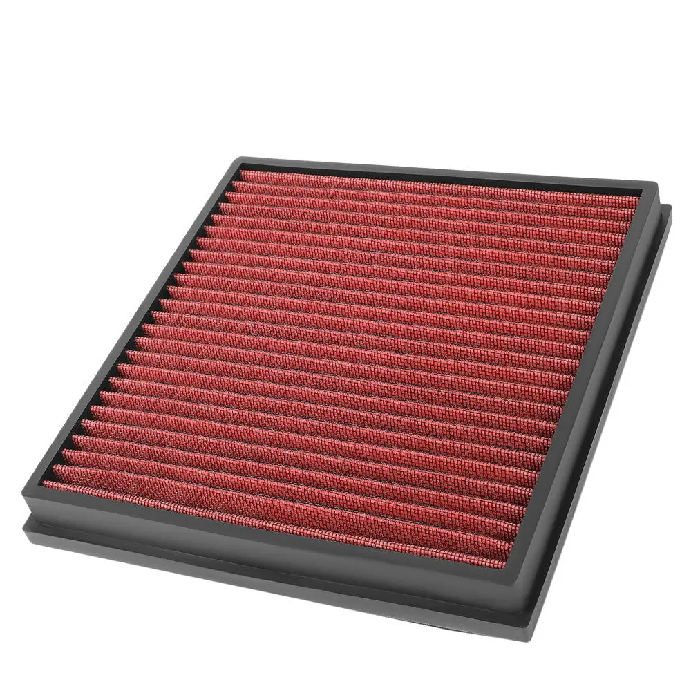 Red High Flow Washable Drop-In Panel Air Filter For 08-09 Buick Allure/Lacrosse 1