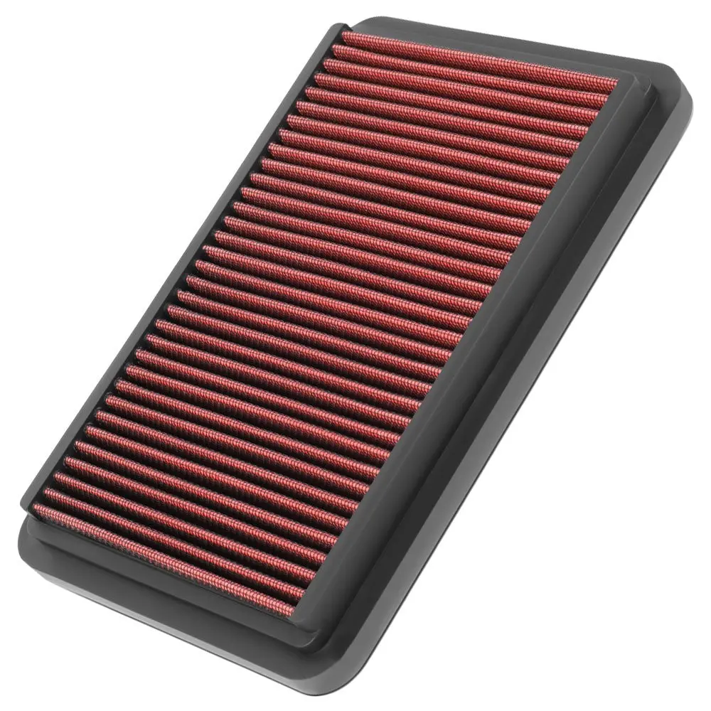 Red High Flow Washable Drop-In Panel Air Filter For 03-07 Suzuki Aerio 2.0L 2.3L 1