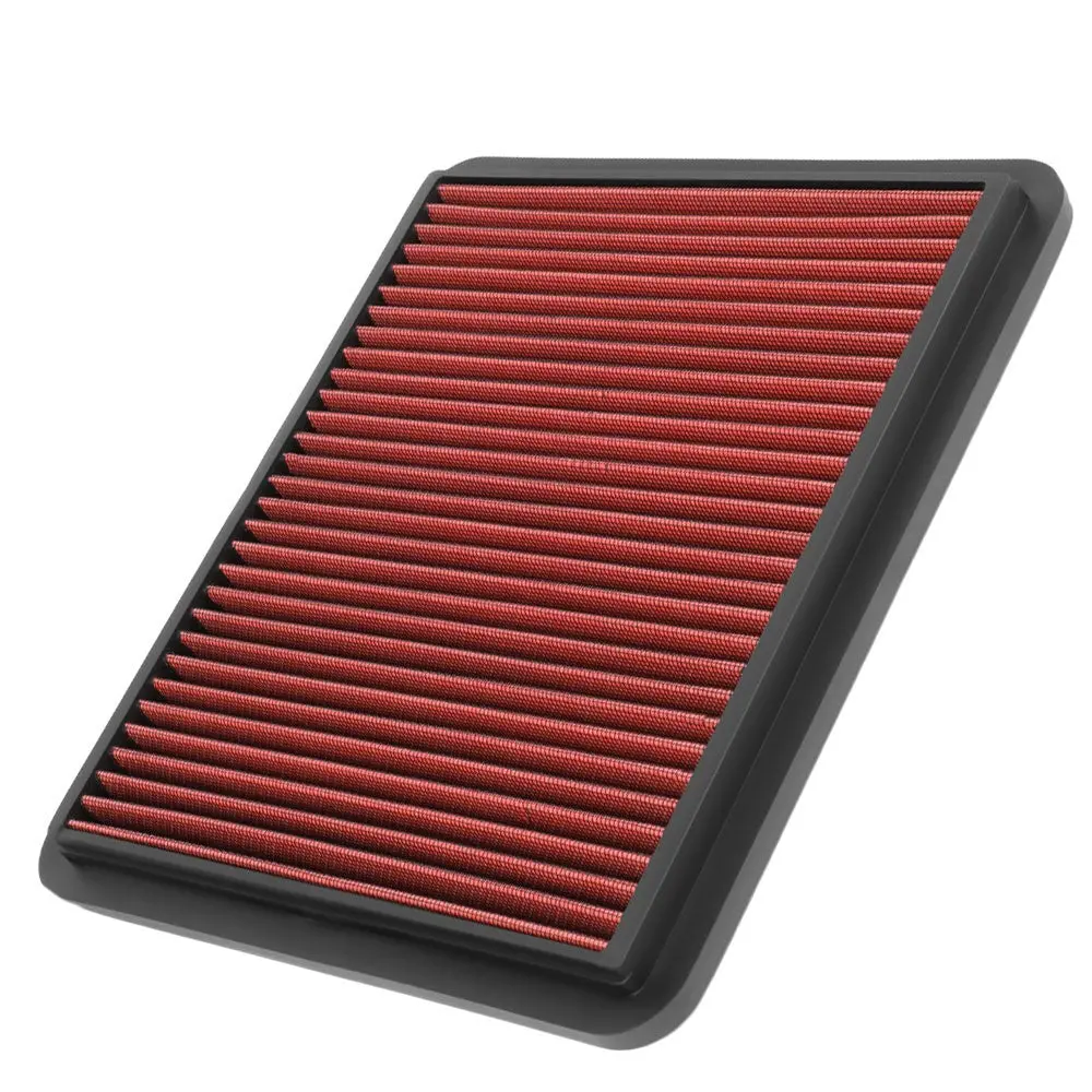 Red High Flow Washable Drop-In Panel Air Filter For 04-06 Suzuki Verona 2.5L 1