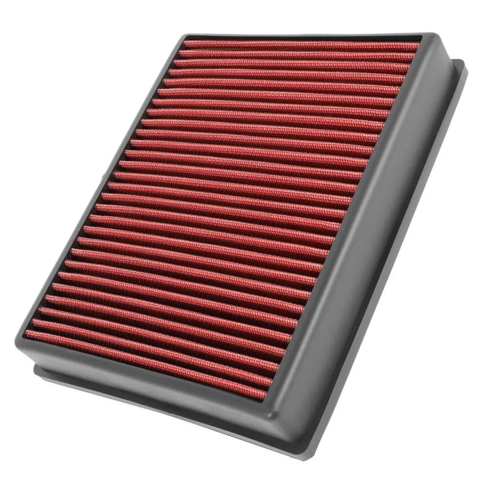 Red High Flow Washable Drop-In Panel Air Filter For 15-20 Edge 2.0L 2.7L 3.5L 1