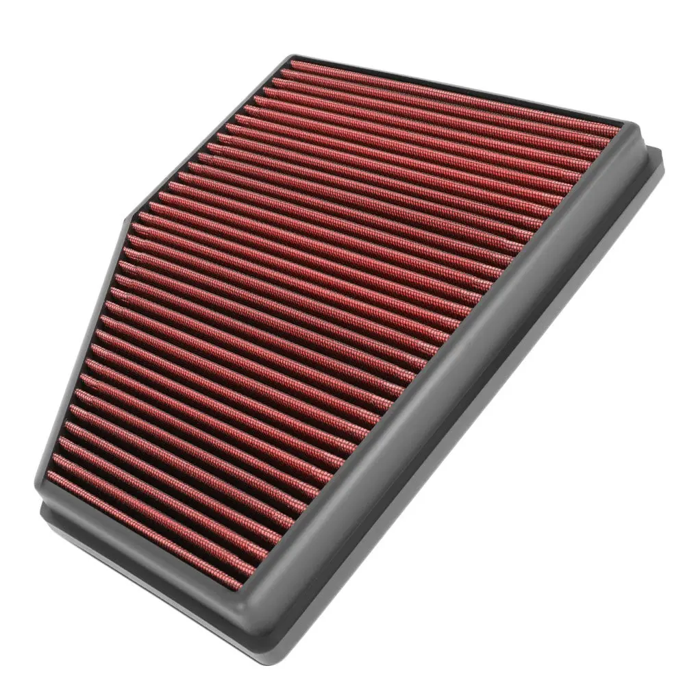 Red High Flow Washable Drop-In Panel Air Filter For 17+ 530E 530I 2.0L/540I 3.0 1