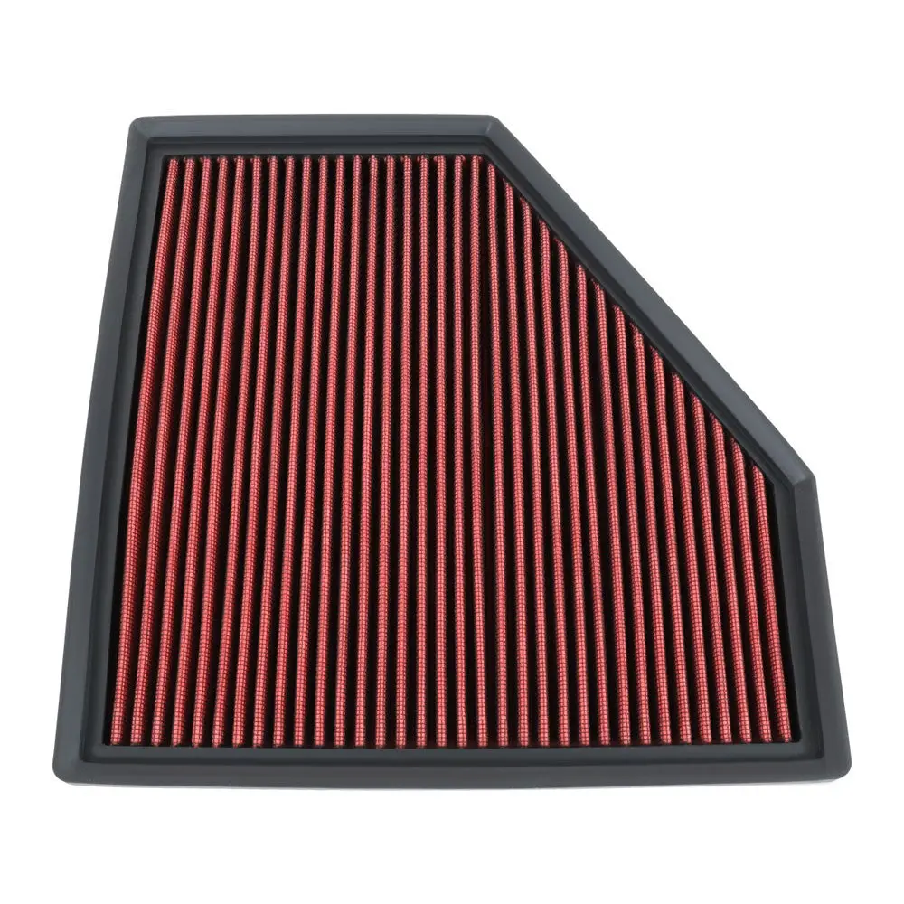Red High Flow Washable Drop-In Panel Air Filter For 12+ Bmw 1/3/4-Series 2