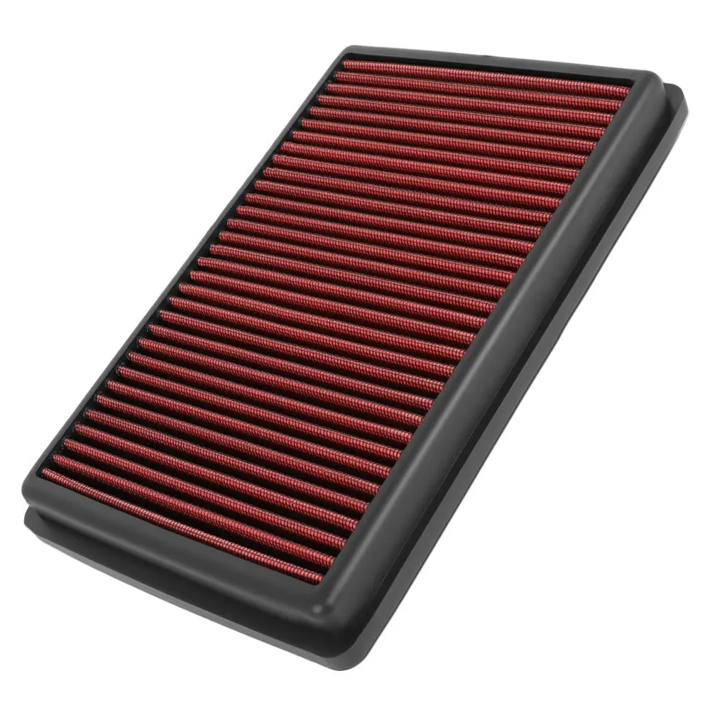 Red High Flow Washable Drop-In Panel Air Filter For 19-25 Acura Rdx 2.0L Base/Sh-Awd 1