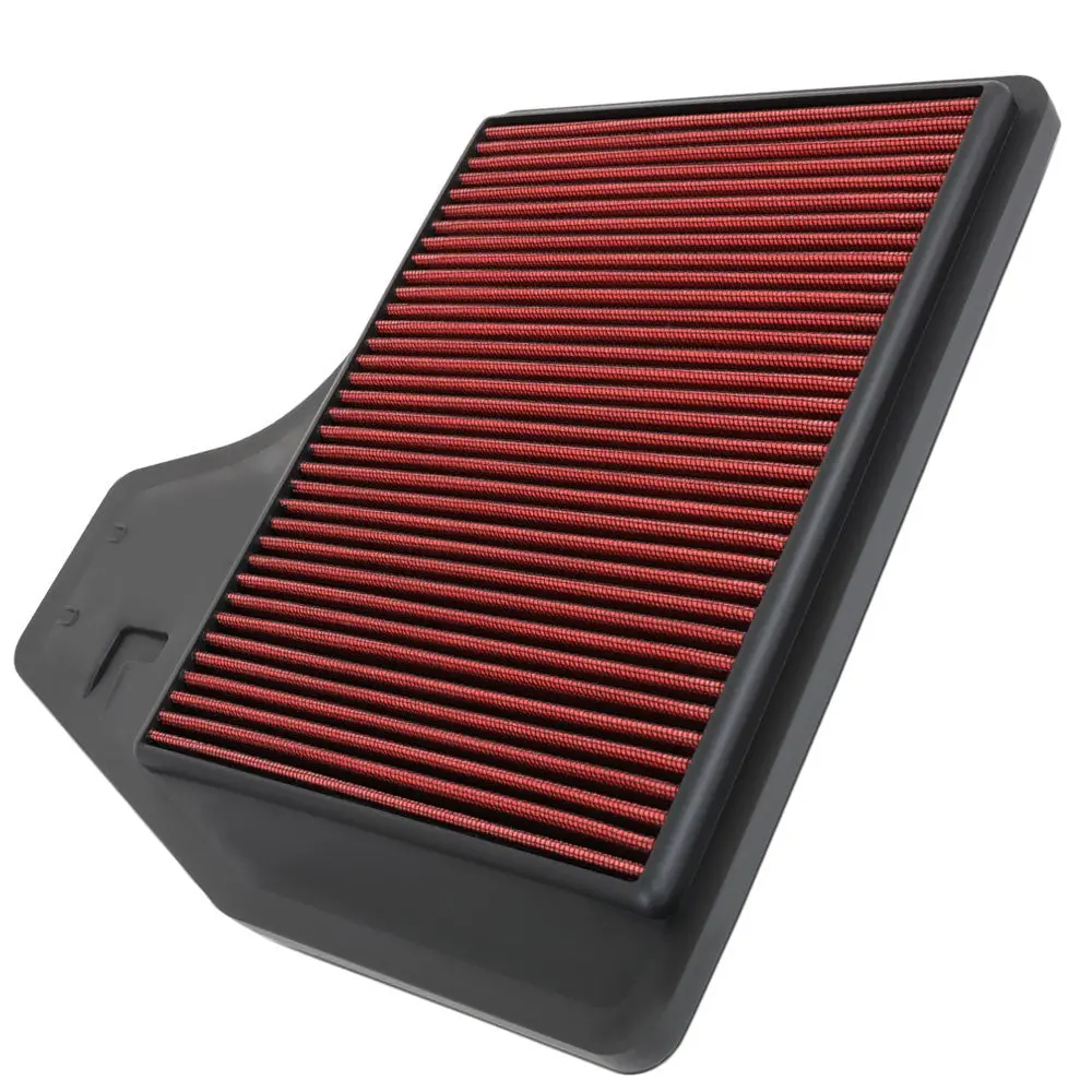 Red High Flow Washable Drop-In Panel Air Filter For 13-18 Altima 2.5L Cvt Gas 1