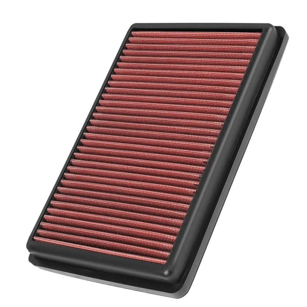Red High Flow Drop-In Panel Air Filter For 02-10 Ram 1500 3.7L 4.7L 5.7L 5.9L 1