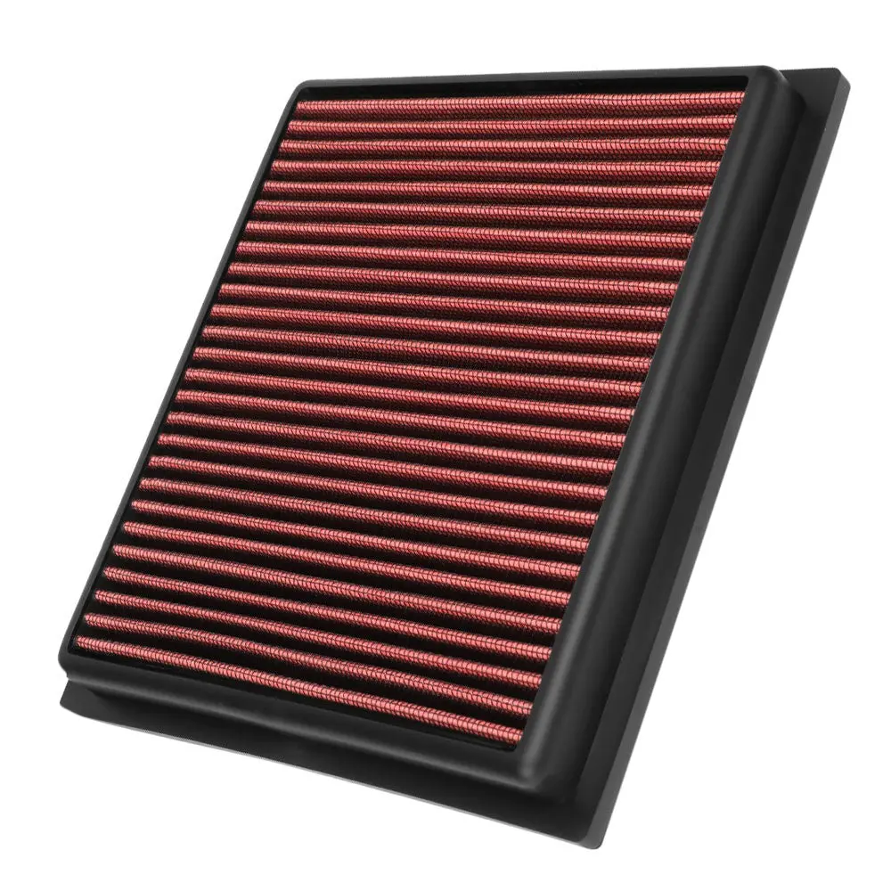Red High Flow Washable Drop-In Panel Air Filter For 17-21 Jeep Compass 2.4L 1