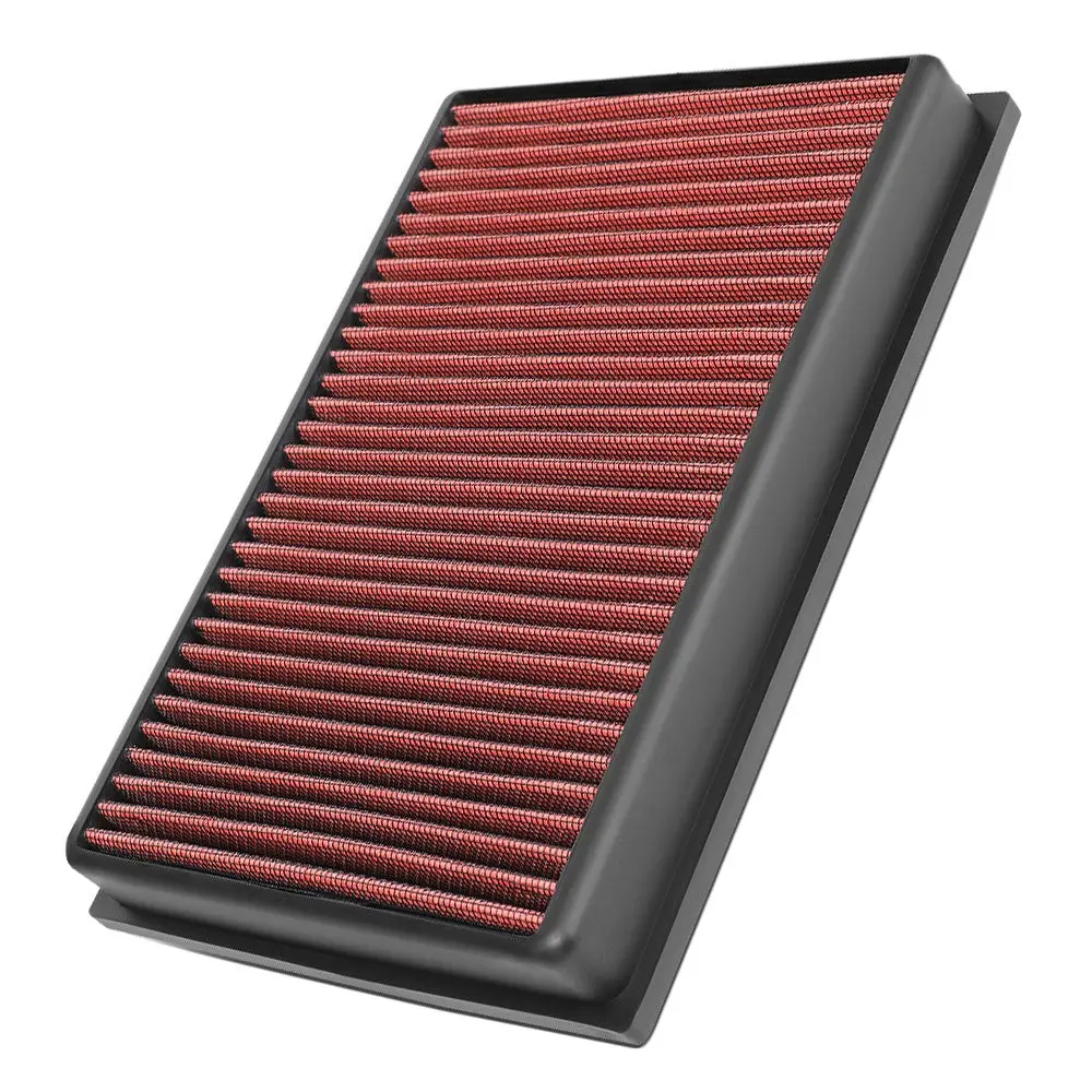 Red High Flow Washable Drop-In Panel Air Filter For 13-21 Trax 1.4L 1.8L 1