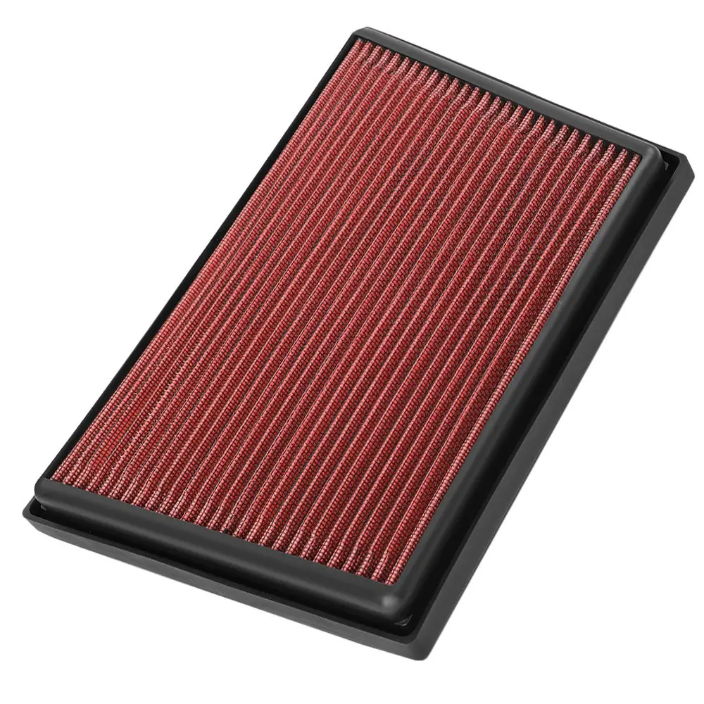 Red High Flow Washable Drop-In Panel Air Filter For 14-21 Cooper 1.5L 2.0L Turbo 1