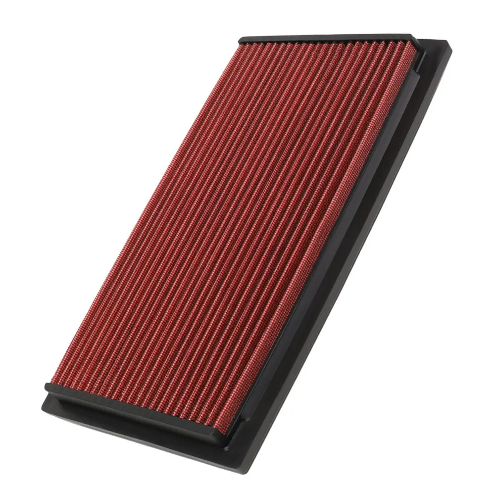 Red High Flow Washable Drop-In Panel Air Filter For 90-97 Passat 2.0L 1