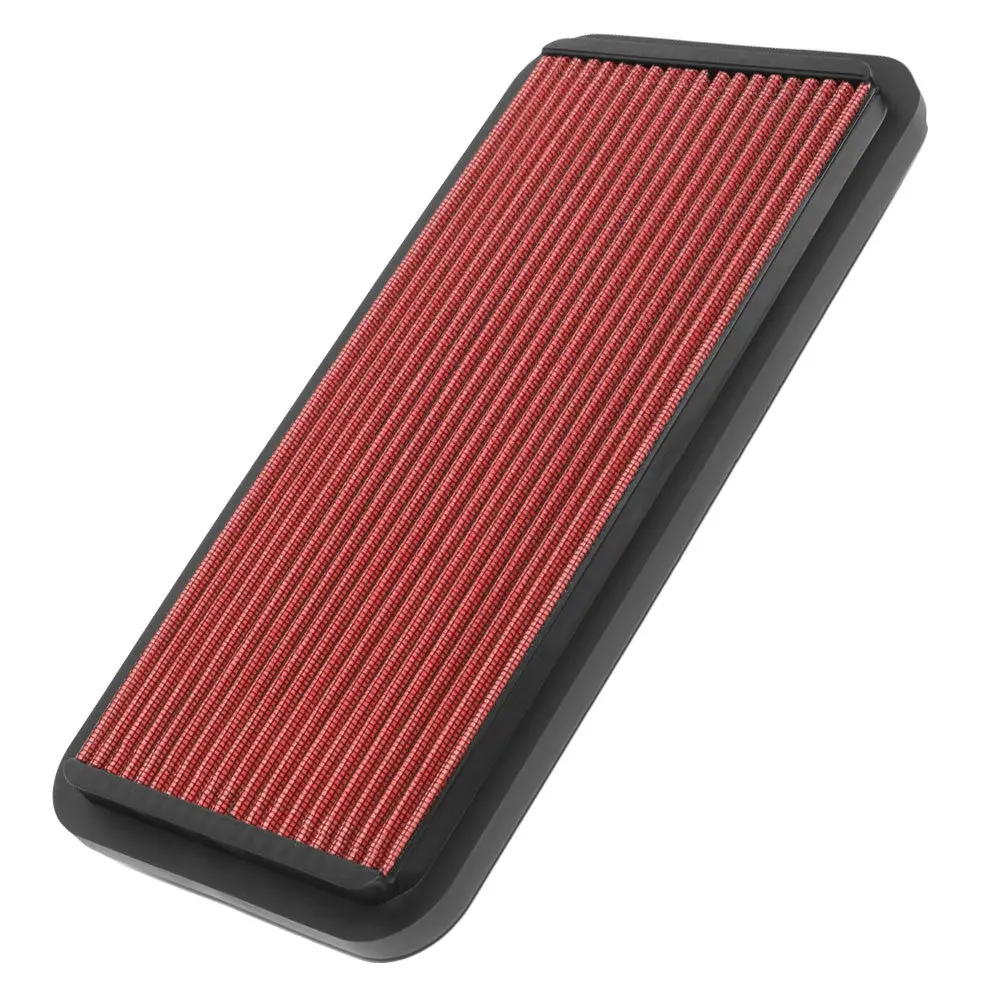 Red High Flow Drop-In Panel Air Filter For 96-00 Rav4 2.0L/84-92 Corolla 1.6 1.8 1