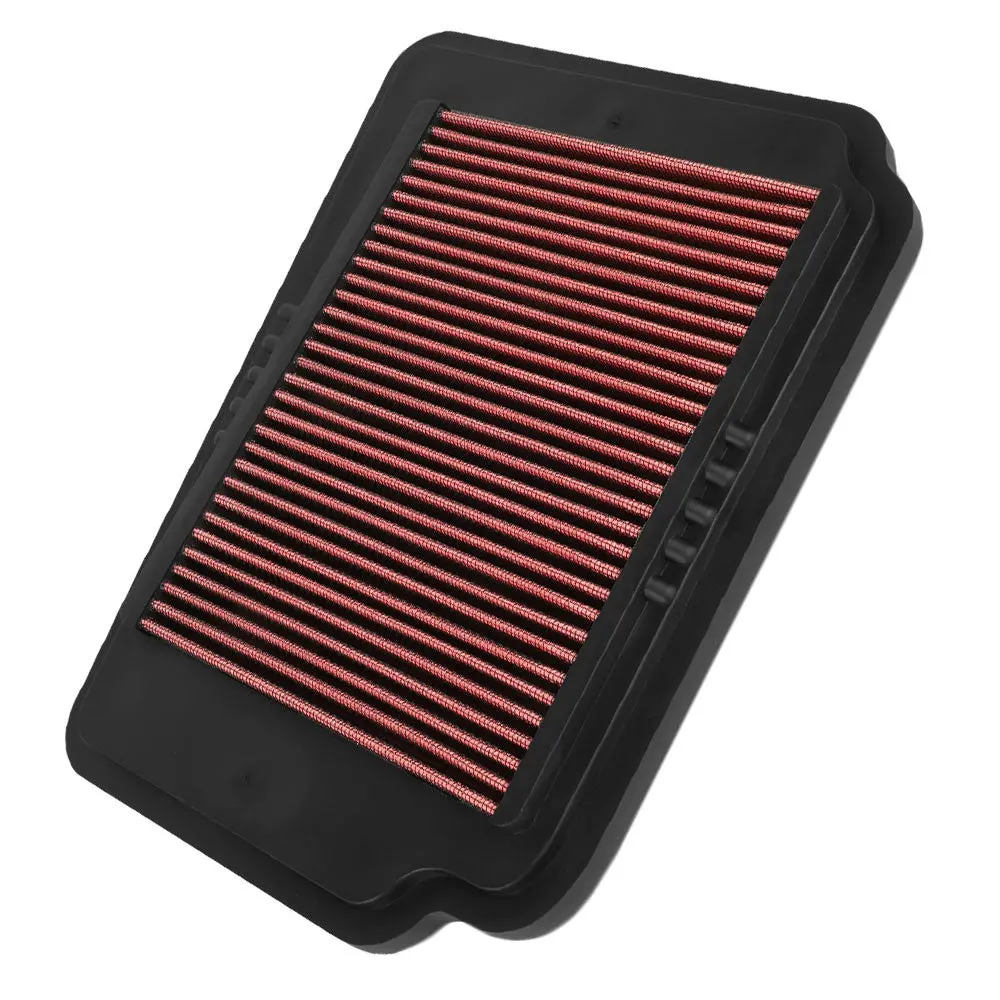 Red High Flow Washable Drop-In Panel Air Filter For 04-08 Suzuki Forenza 2.0L 1