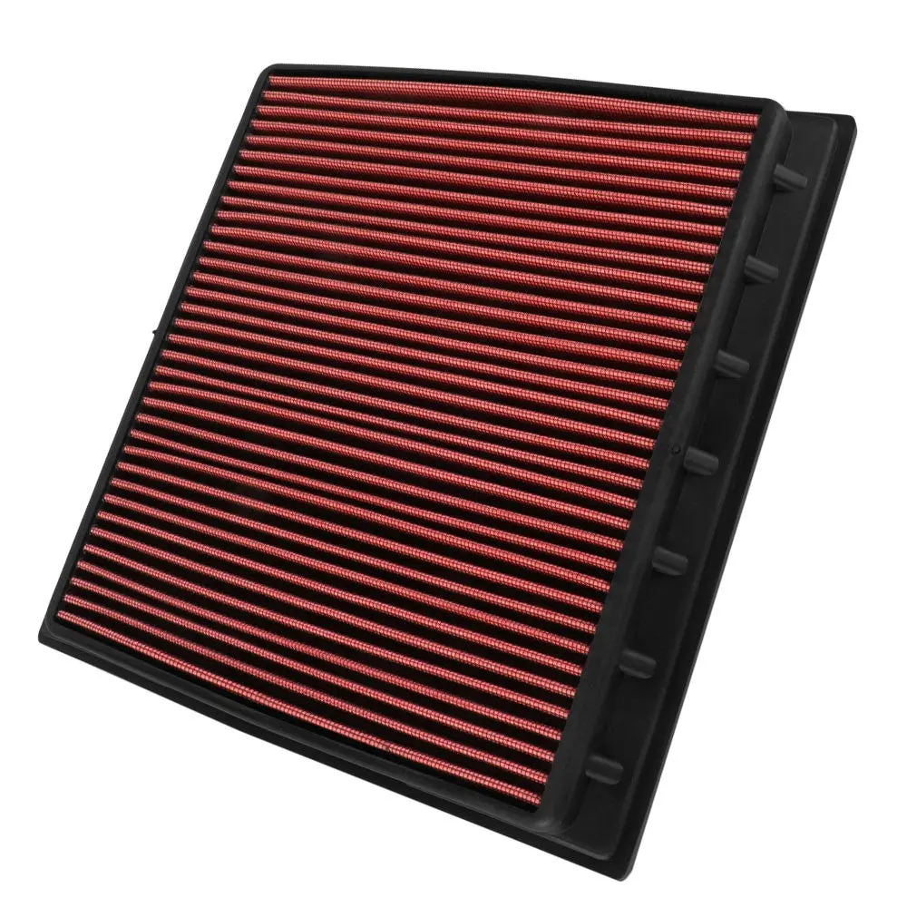 Red High Flow Washable Drop-In Panel Air Filter For 10-16 Cadillac Srx 3.0L 3.6L 1