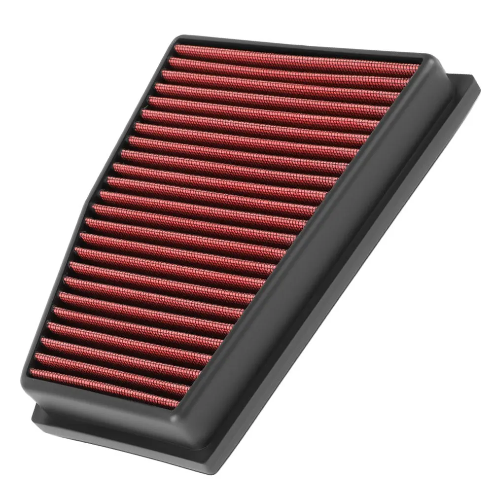 Red High Flow Washable Drop-In Panel Air Filter For Audi 10-15 Rs5/12-15 Rs4 4.2L V8 1