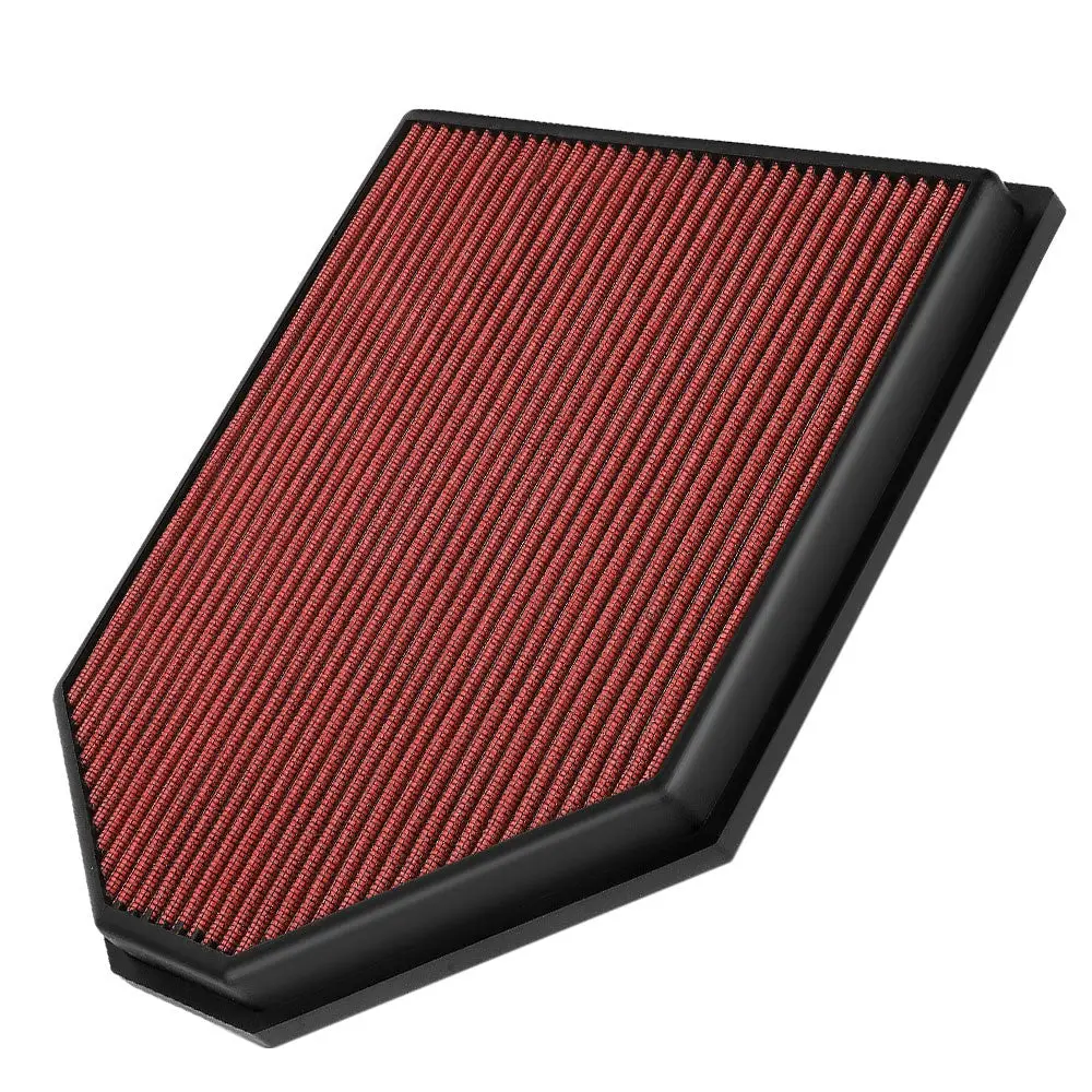 Red High Flow Drop-In Panel Air Filter For 11-17 X3 2.0T 3.0L/14-18 X4 2.0T 1