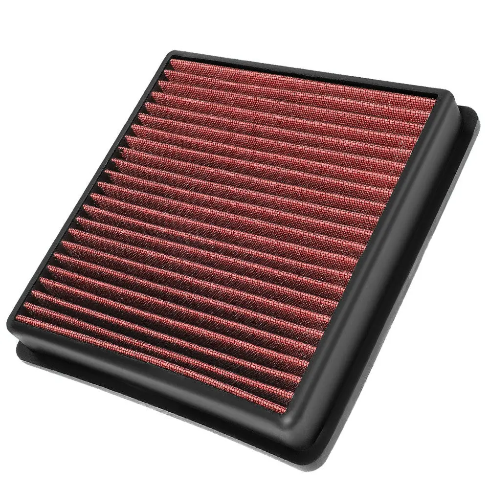 Red High Flow Drop-In Panel Air Filter For 14-19 Grand Cherokee 3.0 Diesel Tubro 1