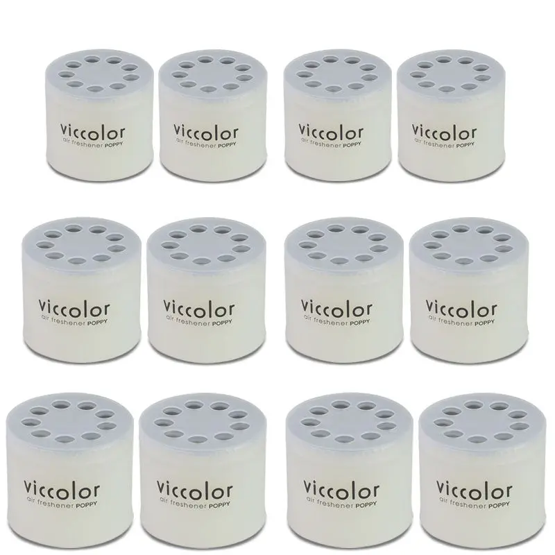 12X Viccolor Gel Based 85G Can/White Water Scent Air Freshener Rv Suv Car 1