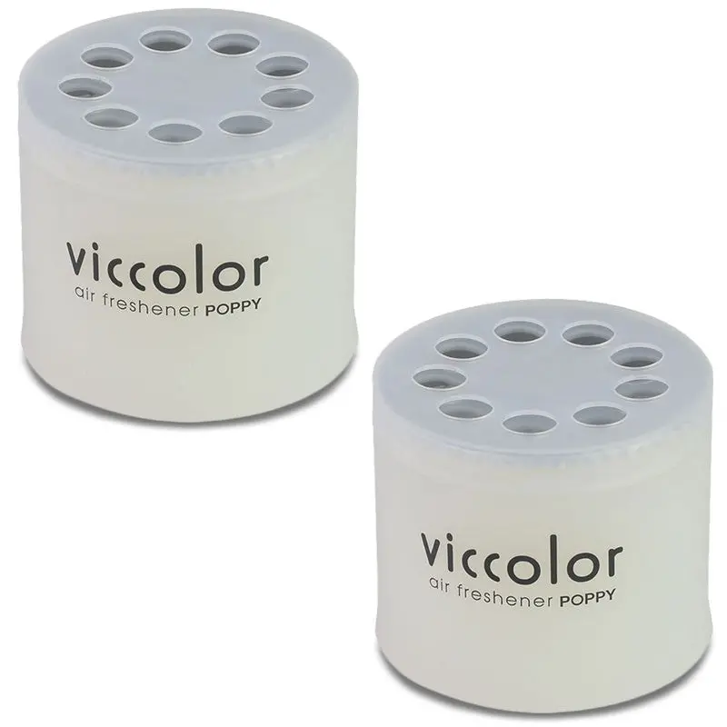2X Viccolor Gel Based 85G Can/White Water Scent Air Freshener Interior Suv 1
