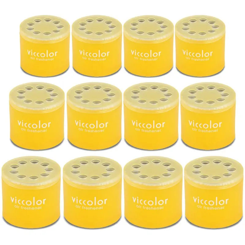 12X Viccolor Gel Based Can/Tropical Scent Air Freshener Indoor Truck/Van/Truck 1