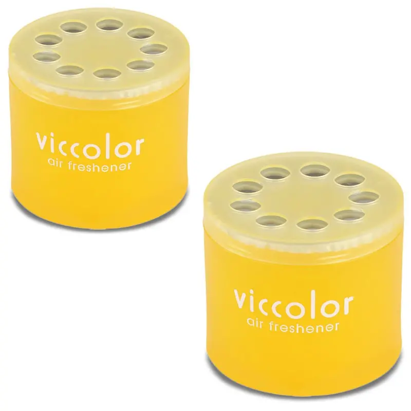 2X Viccolor Gel Based 85G Can/Tropical Scent Air Freshener Interior Car Truck 1
