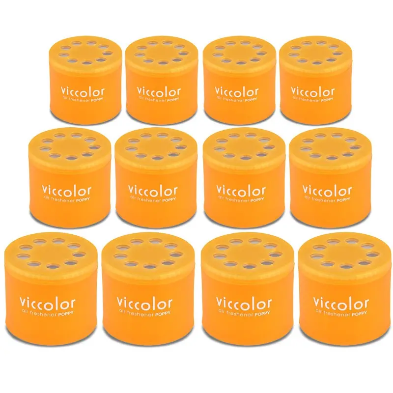 12X Viccolor Gel Based Can/Sweet De Happy Scent Air Freshener Home/Office 1