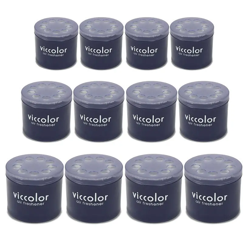 12Xround 85G Light Squash Scent Air Freshener Indoor Car Bath Toilet Home Office 1