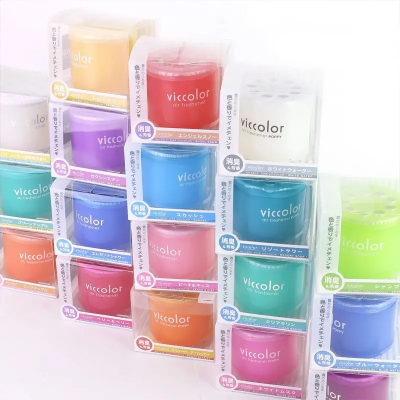 12Xround 85G Light Squash Scent Air Freshener Indoor Car Bath Toilet Home Office 2