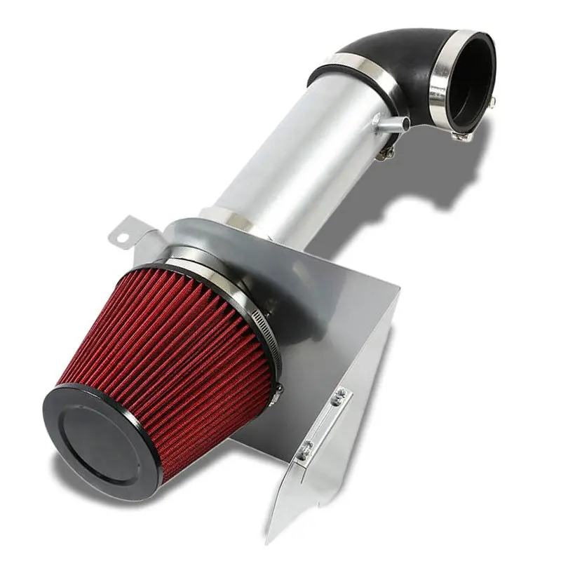 Cold Air Intake Kit Silver Pipe+Filter+Heat Shield For Chrysler 05-10 300 V8 1