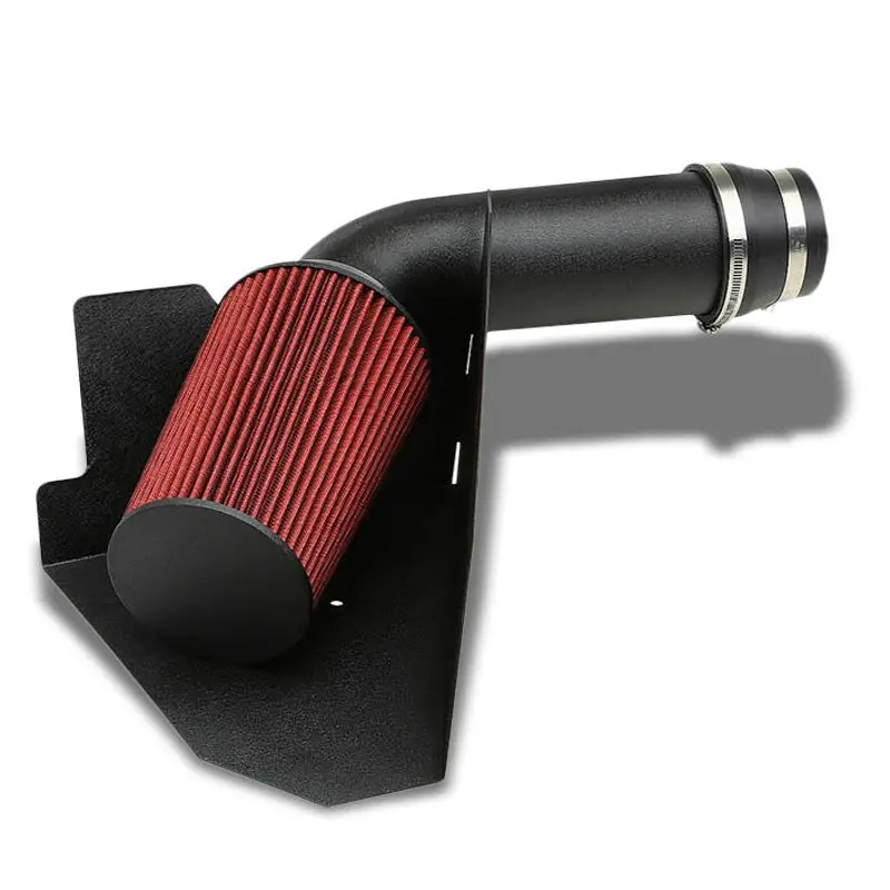 Black Aluminum Cold Air Intake+Heat Shield For Chevy 96-00 C/K-Series Yukon 1