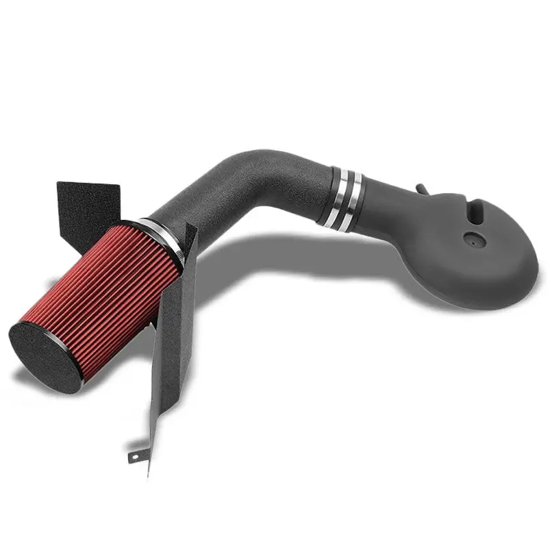 Cold Air Intake Black Pipe/Red Fitler+Heat Shield For 97-99 Dakota/Durango V8 1