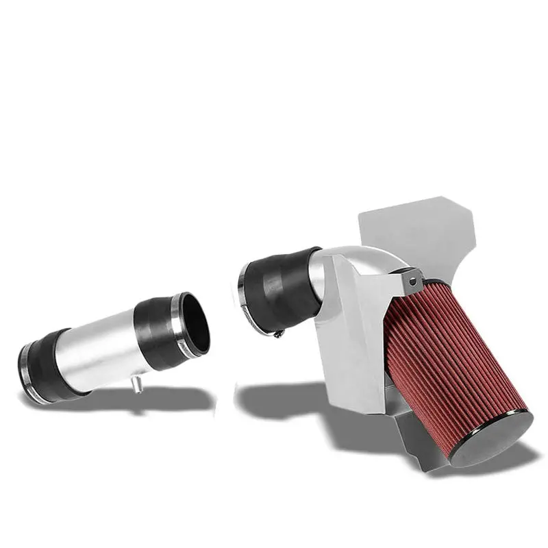 Cold Air Intake Kit Silver+Heat Shield For 99-04 F-Series Super Duty 6.8L V10 1