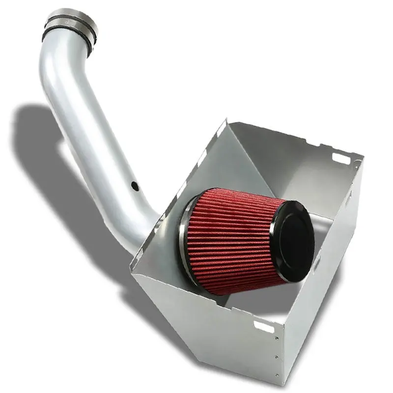 Cold Air Intake Kit Silver Pipe+Heat Shield For 09-14 Ram 1500/2500/3500 5.7L 1