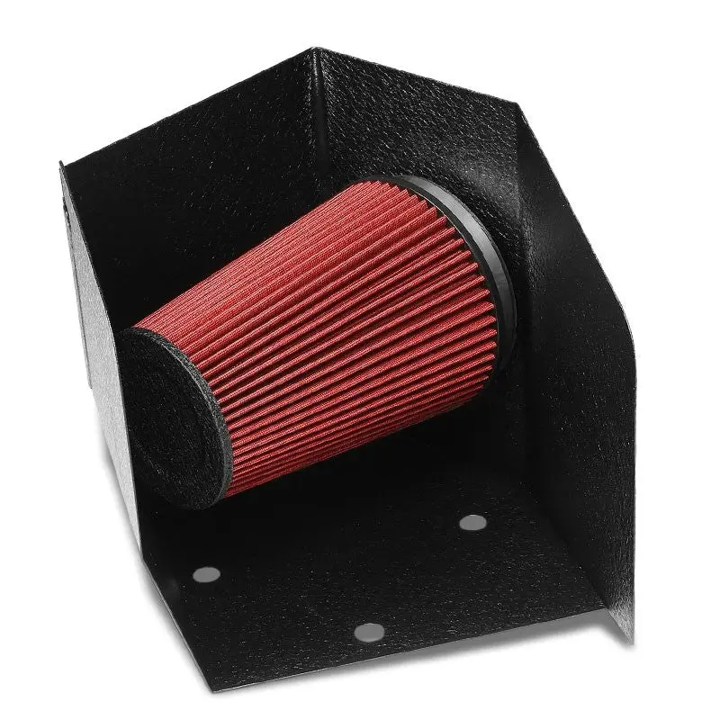 Cold Air Intake Kit Air Filter+Black Heat Shield For 94-02 Ram 2500 3500 5.9L Diesel 1