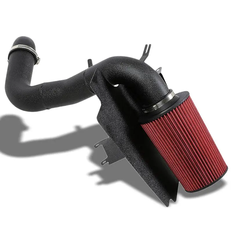 Black Air Intake Aluminum Piping+Heat Shield For Chevy 98-03 S10/Gmc Sonoma 1