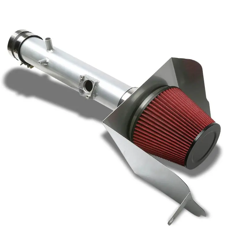 Cold Air Intake Kit Silver Pipe+Filter+Heat Shield For Toyota 05-11 Tacoma V6 1