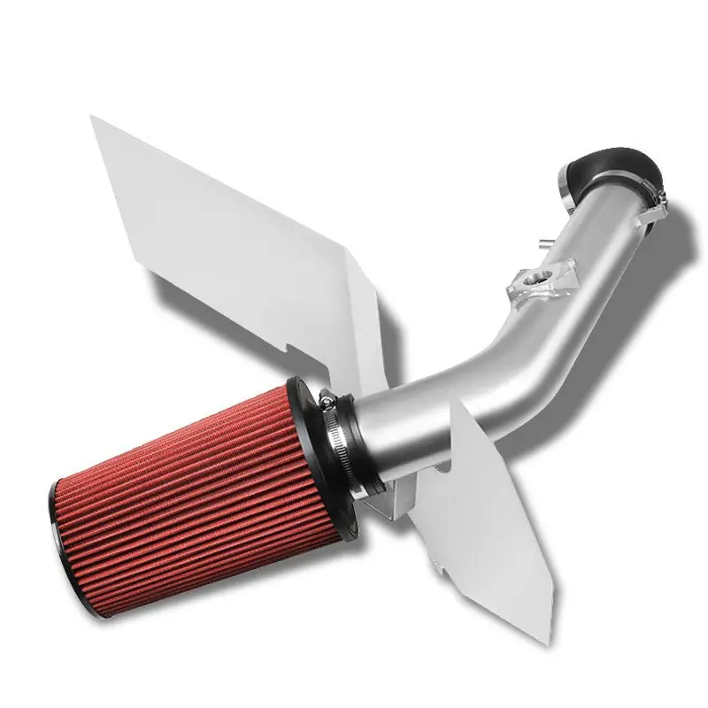 Cold Air Intake Kit Silver Pipe+Heat Shield For 00-03 Tundra/Sequoia 4.7L V8 1