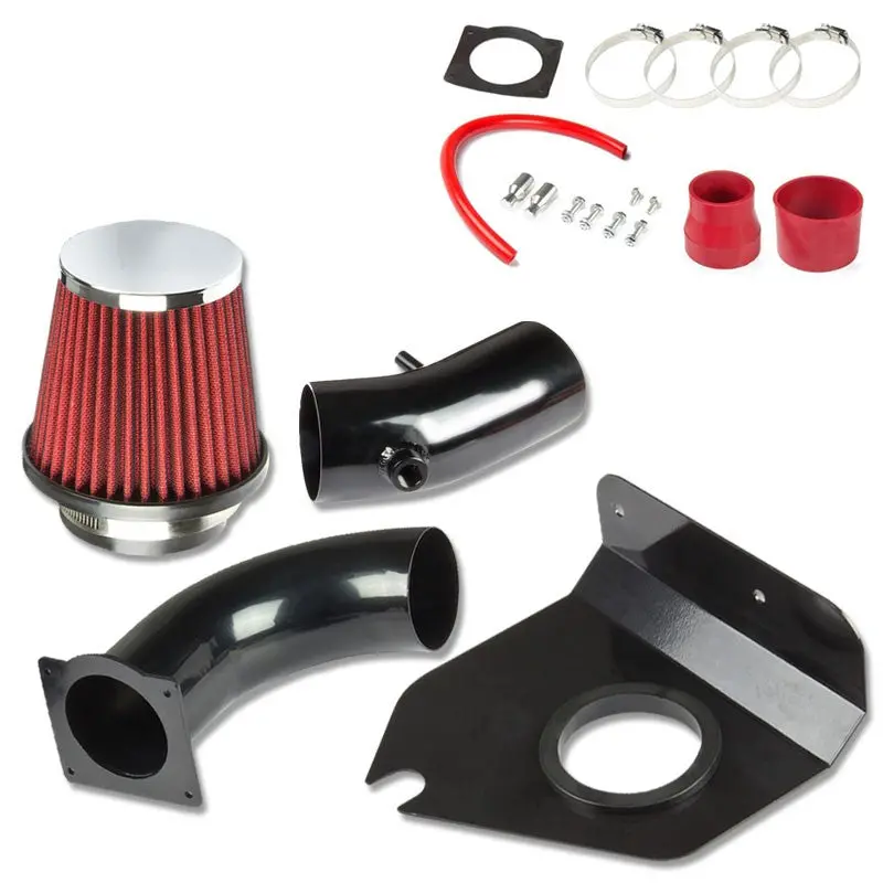 Cold Air Intake Red Filter+Black Pipe For Ford 99-04 Mustang 3.8 V6 Sn-95 Essex 1