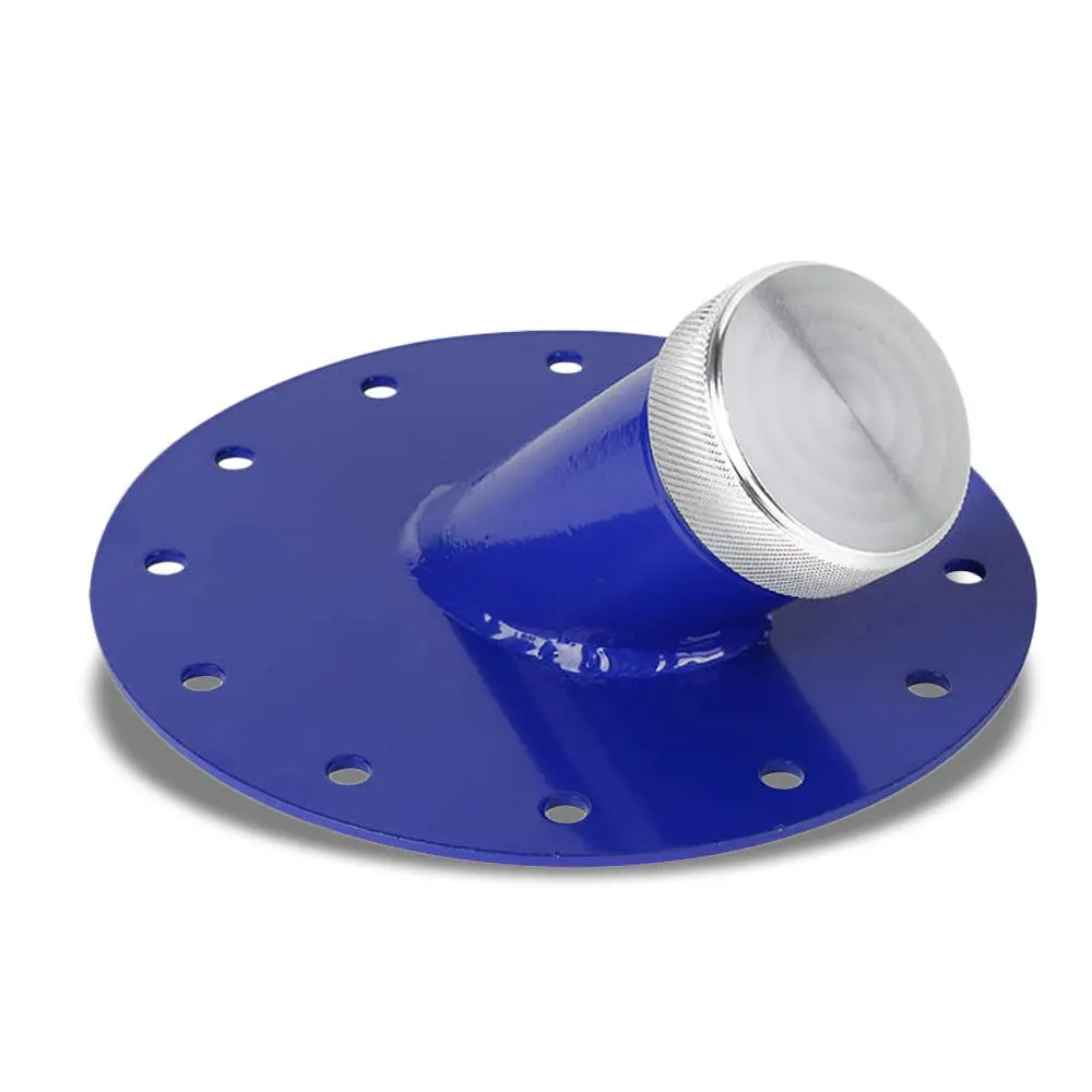 Blue 45 Degree Neck Angle Fuel Cell Gas Tank Fuller Neck Valve W/Cap Fast Fill 1