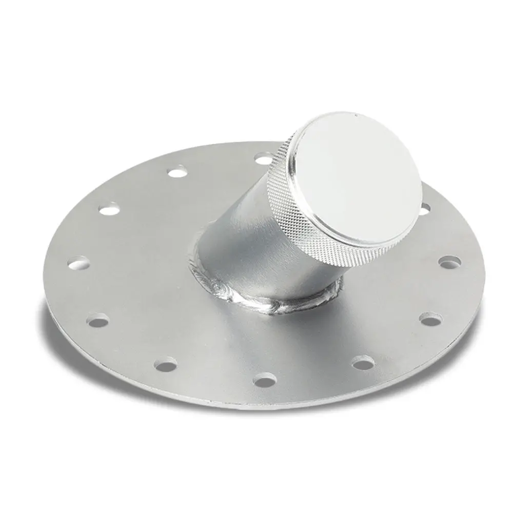Silver 45 Degree Neck Angle Fuel Cell Gas Tank Fuller Neck Valve W/Cap Fast Fill 1