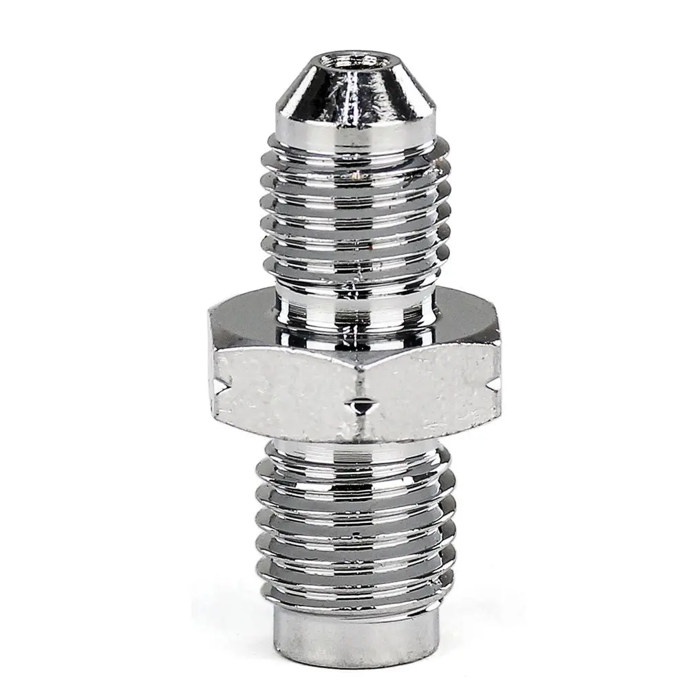 Hps An Male To Metric Adapter Fitting, Straight, An -3 To M10x1.25, Silver Steel 1