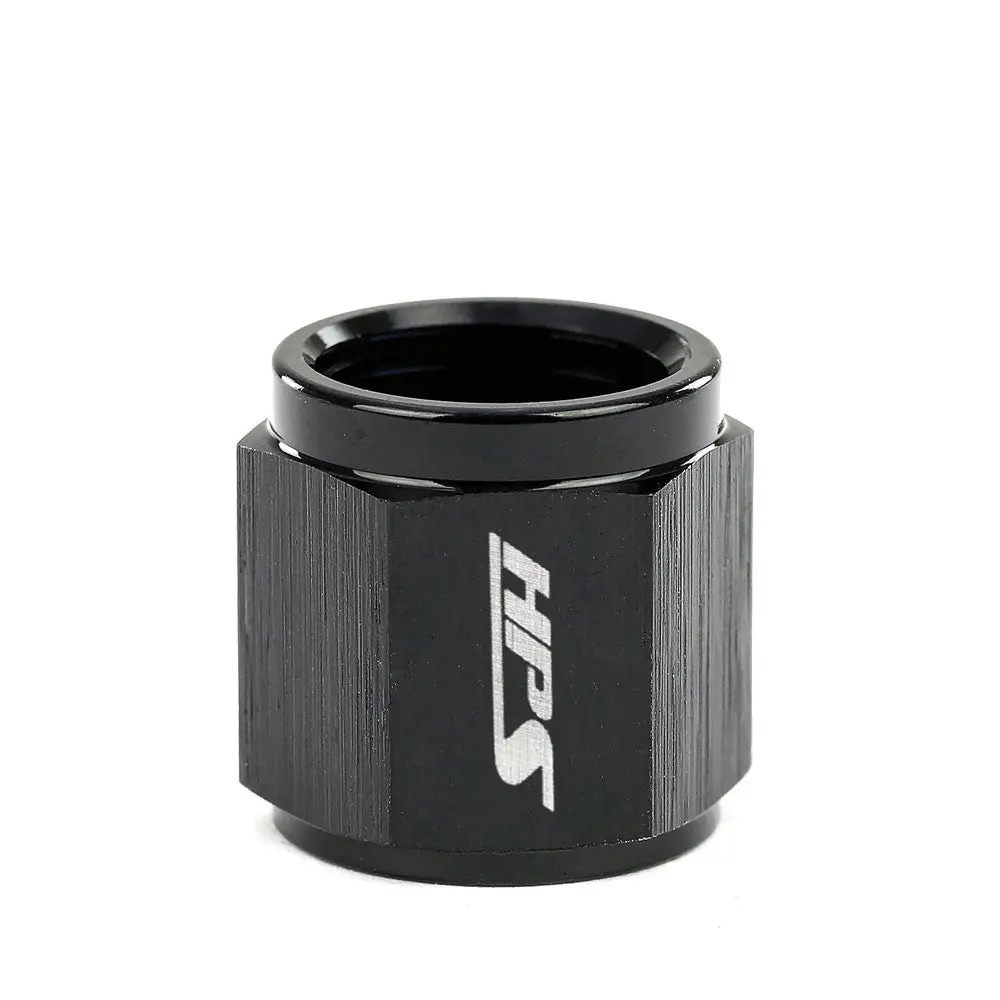 Hps Hard Line An Tube Nut Sleeves (Open Ended Female), An -10, Black Aluminum 1