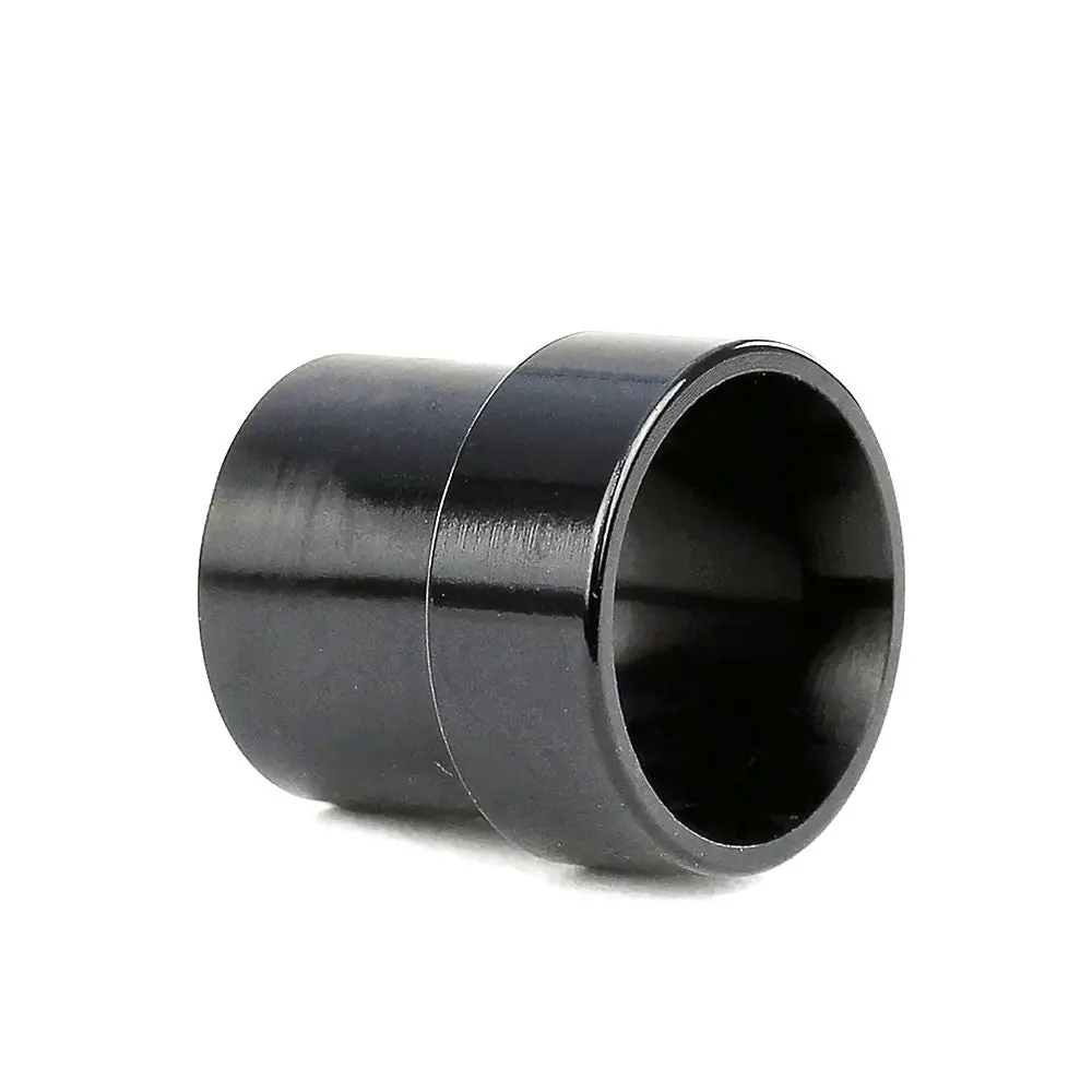 Hps Hard Line An Tube Sleeve Fitting, Straight, An -4, Black Aluminum 1