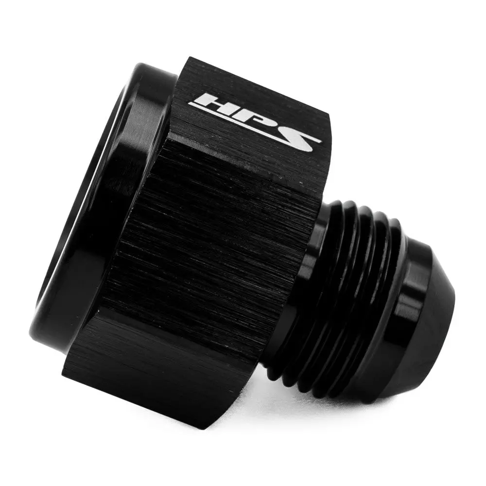 Hps An Female To An Male Reducer Adapter, Straight, An -12 Female To -10 Male, Black Alumimun 2