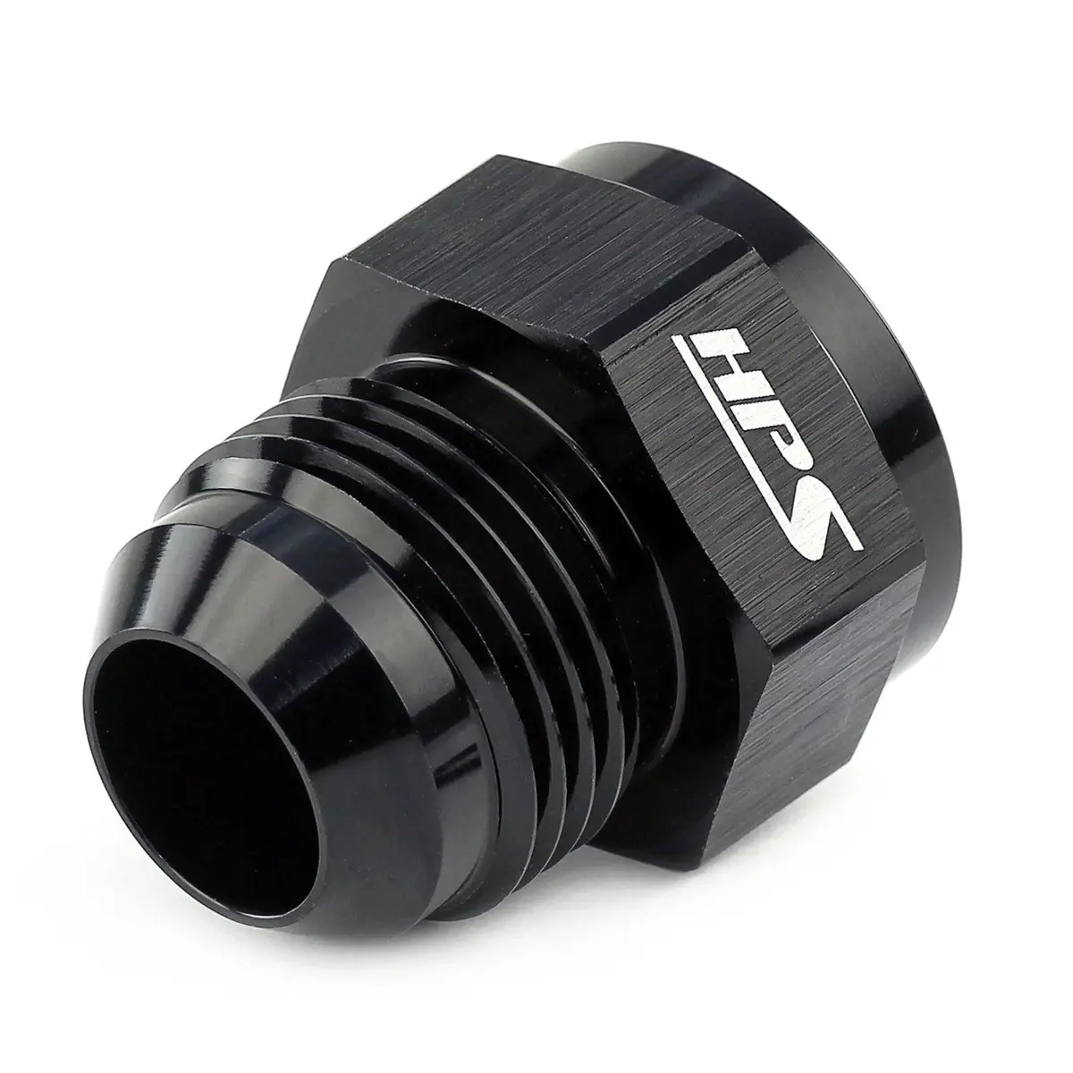 Hps Female An To Male An Flare Expander Adapter, Straight, An -12 To -16, Black Aluminum 2
